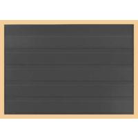 KOBRA-Einsteckkarte im DIN A5-Format aus schwarzem Kunststoff mit 5 Streifen