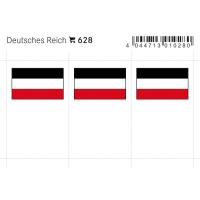 Flaggensticker, Deutsches Reich 6er-Packung