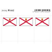 Flaggensticker, Jersey 6er-Packung 