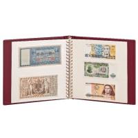 Banknotenalbum REGULAR mit je 10 Klarsichthllen mit 2 und 3 Taschen, blau