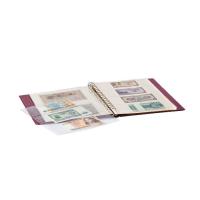 Banknotenalbum REGULAR mit je 10 Klarsichthllen mit 2 und 3 Taschen, blau