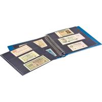 Banknotenalbum REGULAR mit 20 Klarsichthllen und Schutzkassette, blau