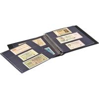 Banknotenalbum REGULAR mit 20 Klarsichthllen und Schutzkassette, schwarz