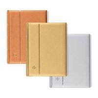 Einsteckbuch COMFORT Metallic Edition, DIN A4, 64 charmoisfarbene Seiten, wattierter Einband, Farbton Silber
