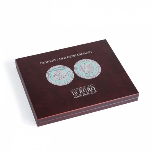 Münzkassette 25x dt. 10-Euro-Sammlermünzen Im Dienst der Gesellschaft in Kapseln