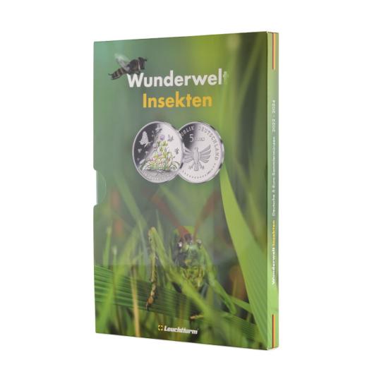 Mnzalbum fr dt. 9 x 5 Euro Mnzen Wunderwelt Insekten inkl. Blumensaat