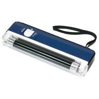 UV-Prfer (langwellig) ohne Batterien, Farbe: blau mit ausklappbarem Aufsteller
