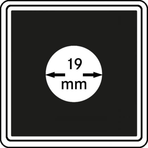 Mnzkapseln CARRE 19 mm, 4er-Packung 