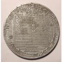 Kalendermedaille 1946 Zinn, Jahresregent Mars von Hofmann