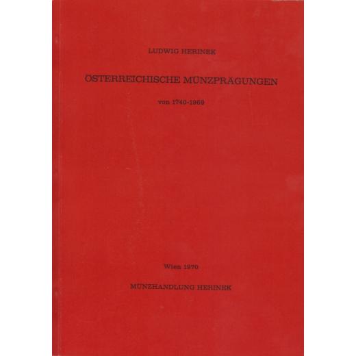 Herinek Mnzkatalog sterreichische Mnzprgungen 1740-1969