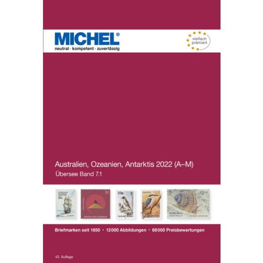 MICHEL bersee-Katalog Australien, Ozeanien, Antarktis 2022, Band 1 A-M (K 7.1)