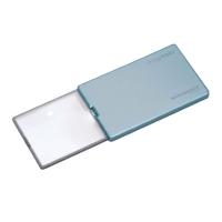 ESCHENBACH Taschenlupe im Scheckkarten-Format mit LED Licht, 4x
