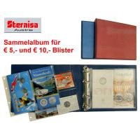 Sternisa Euro-Mnzalbum fr  5,- und  10,- in Blister - Ringbinder ohne Bltter