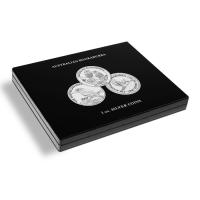 Mnzkassette fr 20 Silberunzen Australian Kookaburra in Original-Kapseln, schwarz