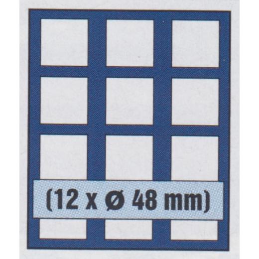 NOVA Mnzen-Schubladenelement 6348 fr 12 Stck Mnzen bis 48 mm