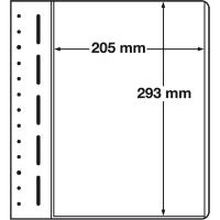 LEUCHTTURM LB 1 MAX  Blankobltter, 1er Einteilung, 205x293 mm, Packung mit 10 Bltter