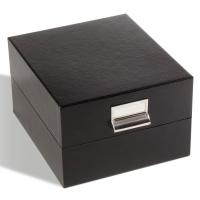 Archivbox LOGIK, Innenformat 170 x 120 mm (DIN C6), schwarz