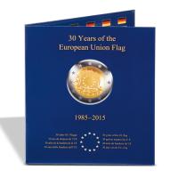 Mnzalbum PRESSO fr 23 europ. 2-Euro-Gedenkmnzen 30 Jahre EU-Flagge 