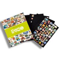 Pin-Album inkl. 4 samtbezogenen Pintafeln fr etwa 400 Pins
