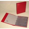 KOBRA-Telefonkarten-Album mit 10 glasklarenTelefonkartenbltter -rot