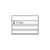 Einsteckkarten Standard Hart-PVC 148x105 mm, 3 klare Streifen mit Deckblatt, schwarzer Karton, 100er-Pack