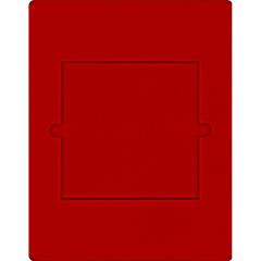 Velourseinlage, hellrot, mit einem quadratischen Fach fr ein original eingeschweites 10 DM-Gedenkmnzen-Set PP