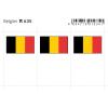 Flaggensticker, Belgien 6er-Packung 