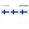 Flaggensticker, Finnland 6er-Packung 