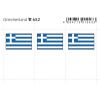 Flaggensticker, Griechenland 6er-Packung 