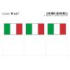 Flaggensticker, Italien 6er-Packung 