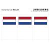 Flaggensticker, Niederlande 6er-Packung 