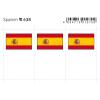 Flaggensticker, Spanien 6er-Packung 