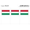 Flaggensticker, Ungarn 6er-Packung 