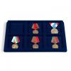 Mnztableau L fr Orden, Ehrenzeichen, Medaillen, Mineralien mit 6 Fchern, blau, 2er Pack