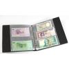 KOBRA-Banknotenalbum mit 20 glasklaren, geteilten Folienhllen, 210 x 230 mm, schwarz