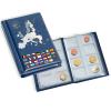 Mnzen-Taschenalbum mit 12 Mnzblttern fr 12 komplette Euro-Kursmnzenstze, blau