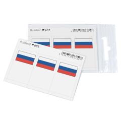 Flaggensticker, Russland 6er-Packung 