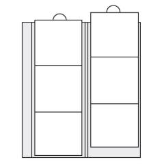 Ergnzungsblatt 7390 fr Mnzen bis 74 mm Durchmesser - im 2er Pack