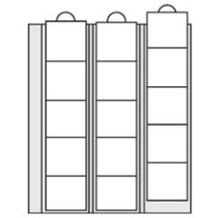 Ergnzungsblatt 7391 fr Mnzen bis 44 mm Durchmesser (z.B. 1 Unze Philharmoniker) - im 2er Pack