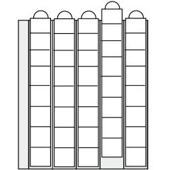 Ergnzungsblatt 7395 fr Euro-Stze 1 ct bis 2  - im 2er Pack