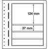 LEUCHTTURM LB 4 MIX Blankobltter, 4er Einteilung, 190x124 mm, 190x37 mm, Packung mit 10 Bltter