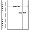 LEUCHTTURM LB 1 MAX  Blankobltter, 1er Einteilung, 205x293 mm, Packung mit 10 Bltter
