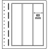 LEUCHTTURM LB 3 VERT Blankobltter, 3erEinteilung, 60 x293 mm, Packung mit 10 Bltter