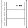 LEUCHTTURM LB 3 Blankobltter, 3er Einteilung, 190x 81 mm, Packung mit 10 Bltter