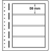 LEUCHTTURM LB 4 Blankobltter, 4er Einteilung, 190x 59 mm, Packung mit 10 Bltter