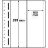 LEUCHTTURM LB 2 VERT Blankobltter, 2er Einteilung, 100x293 mm, Packung mit 10 Bltter
