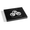 Münzkassette für 20 Silbermünzen China Panda in Original-Kapseln, schwarz
