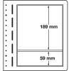 LEUCHTTURM LB 2 MIX Blankobltter, 2er Einteilung, 190x189 mm, 190x59 mm, Packung mit 10 Bltter
